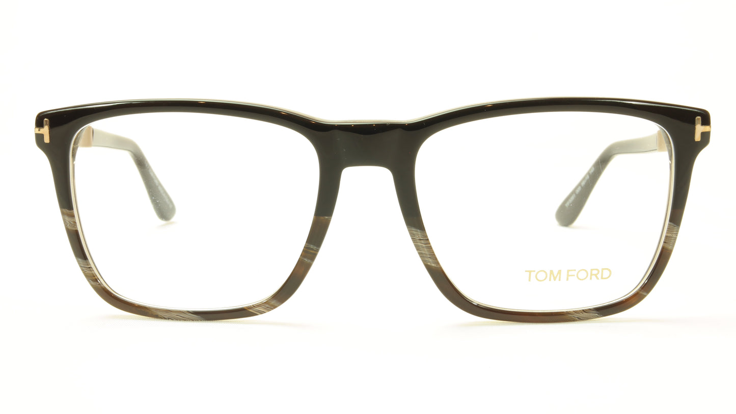 Tom Ford Eyeglasses Frame TF5351 005 Acetate Black Horn Gold Italy - Frame Bay