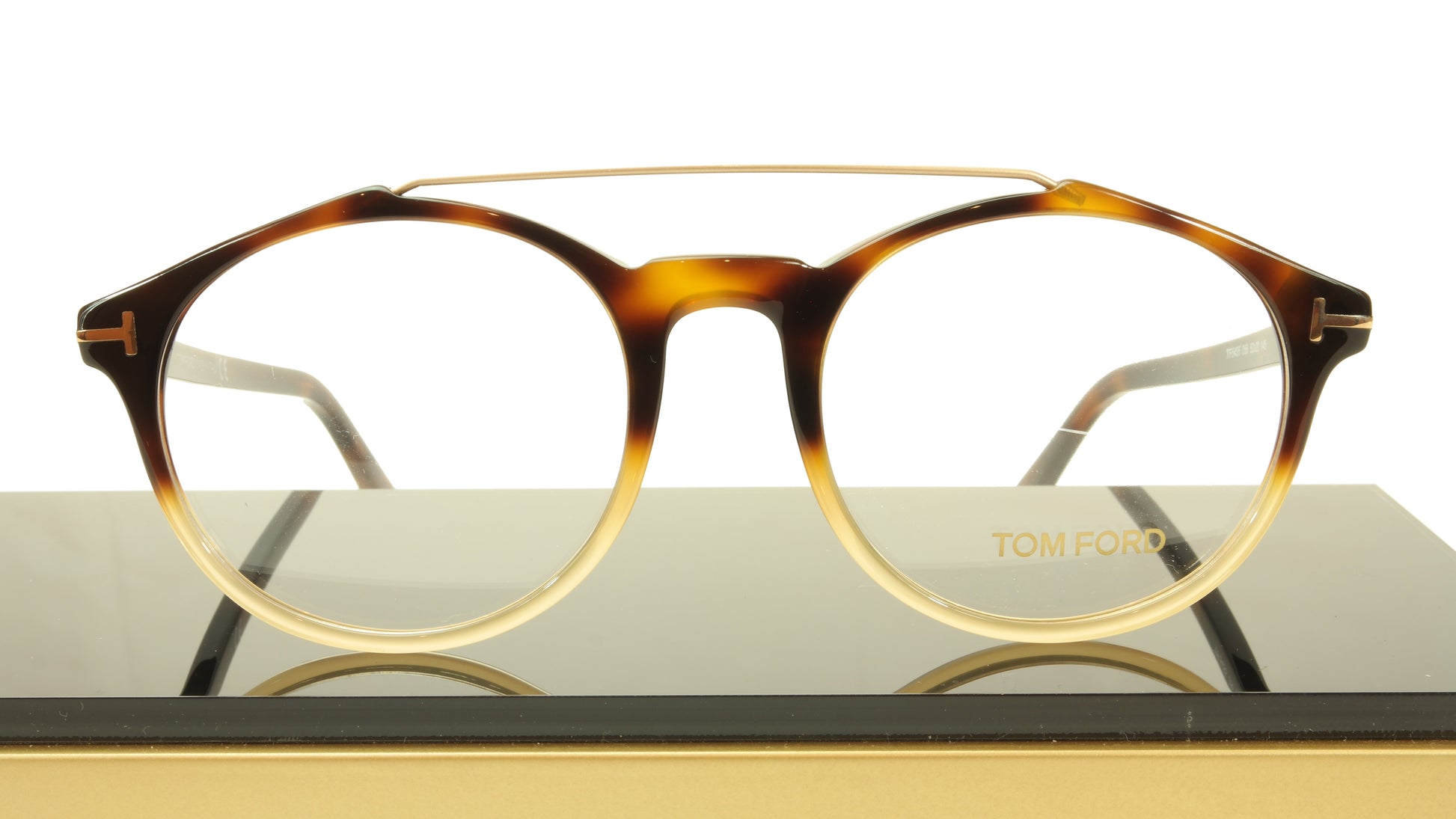 Tom Ford Authentic Eyeglasses Frame TF5455 056 Havana Italy Made 52-20-145 - Frame Bay