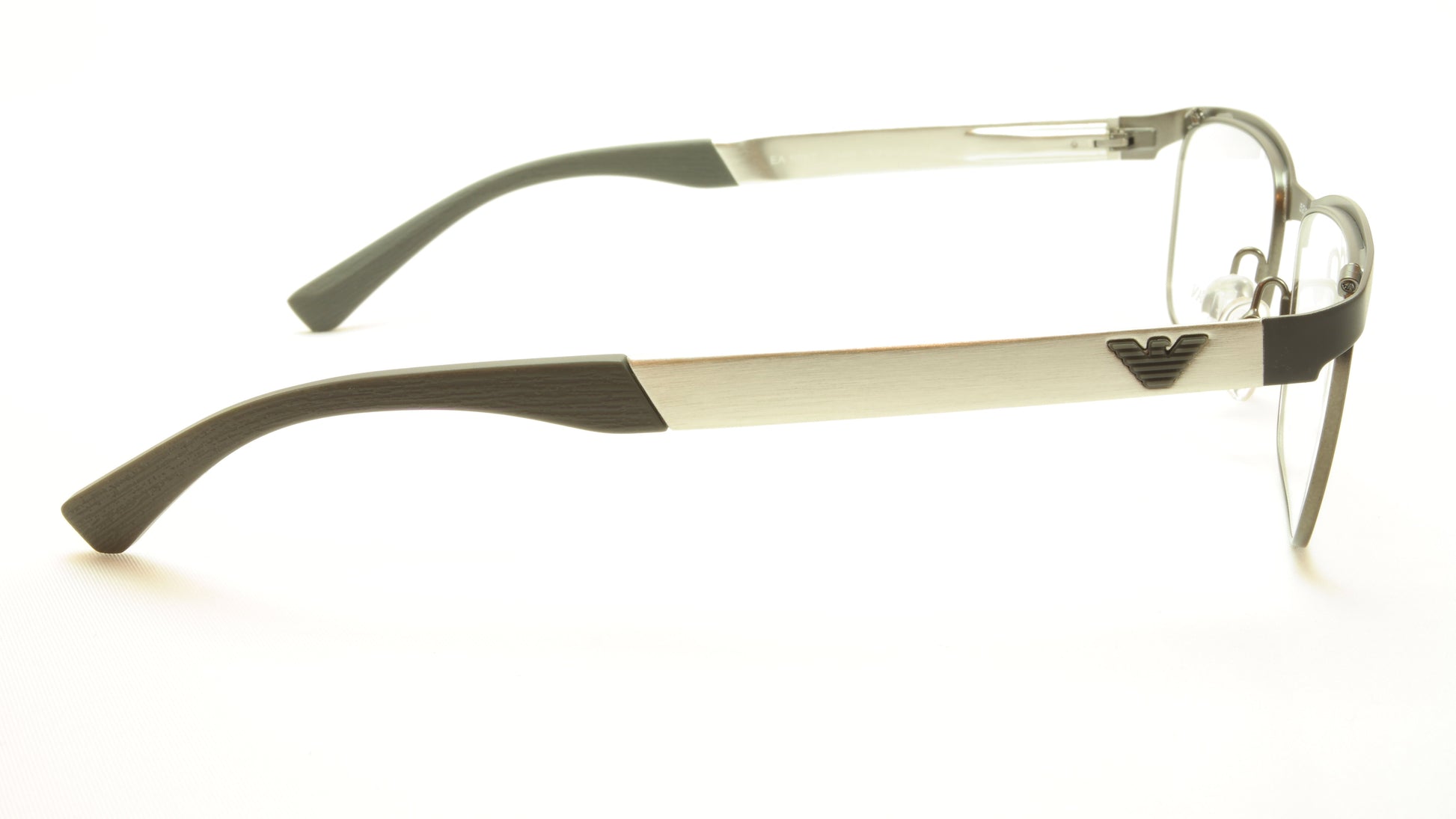Emporio Armani EA1057 3166 Eyeglasses Frame Metal Grey Silver - Frame Bay