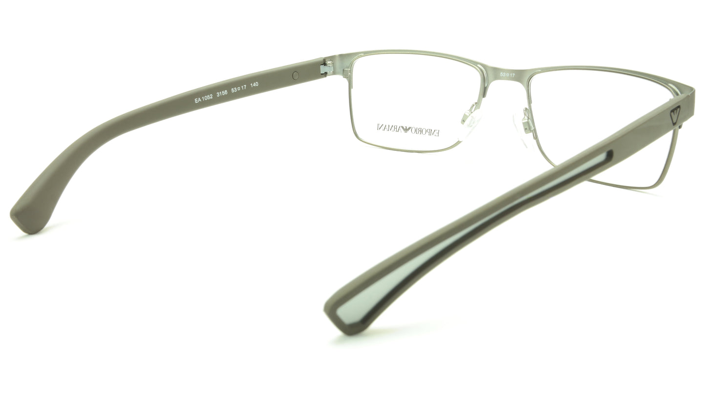 Emporio Armani EA1052 3156 Eyeglasses Frame Acetate Metal Grey - Frame Bay