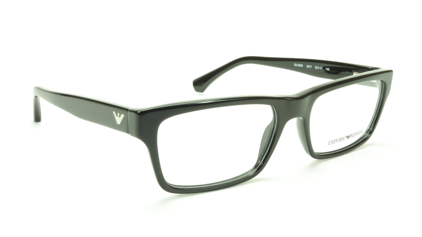 Emporio Armani EA3050 5017 Eyeglasses Frame Acetate Black - Frame Bay