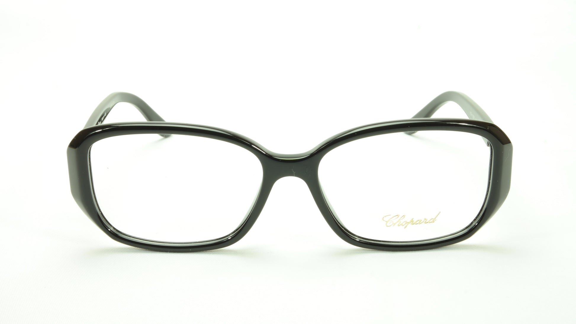 Chopard Eyeglasses Frame VCH 155S 0700 Acetate Black Gold Italy Made 53-15-135 - Frame Bay