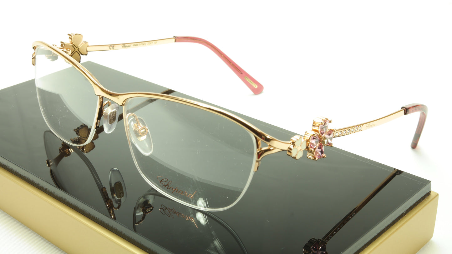 Chopard Eyeglasses Frame VCHA69S 08FC Gold Shiny Copper Italy Made 55-15-130 - Frame Bay