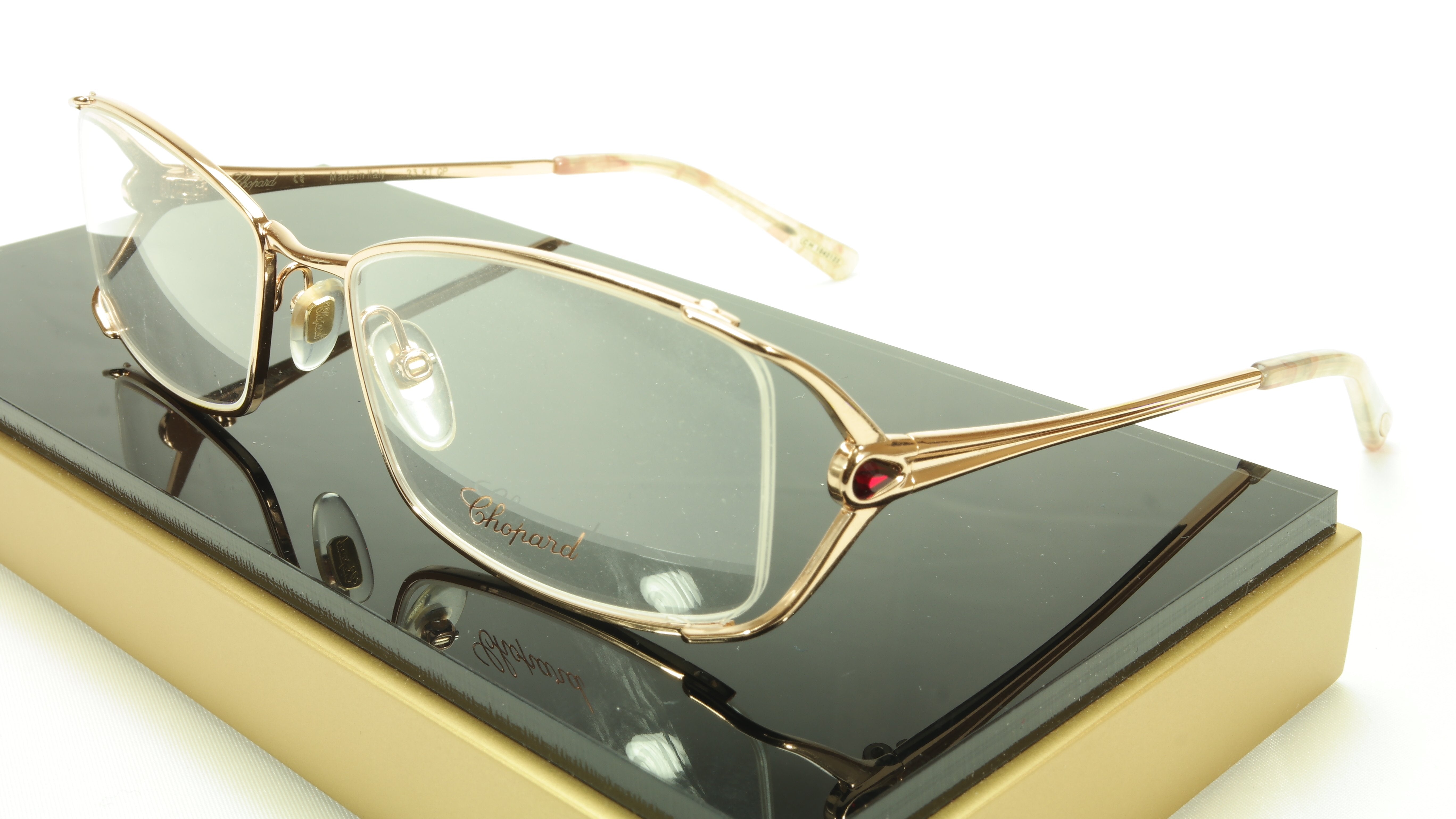 Chopard Eyeglasses Frame VCH 946S 8FCX Gold Plated Metal Italy Made 55 ...