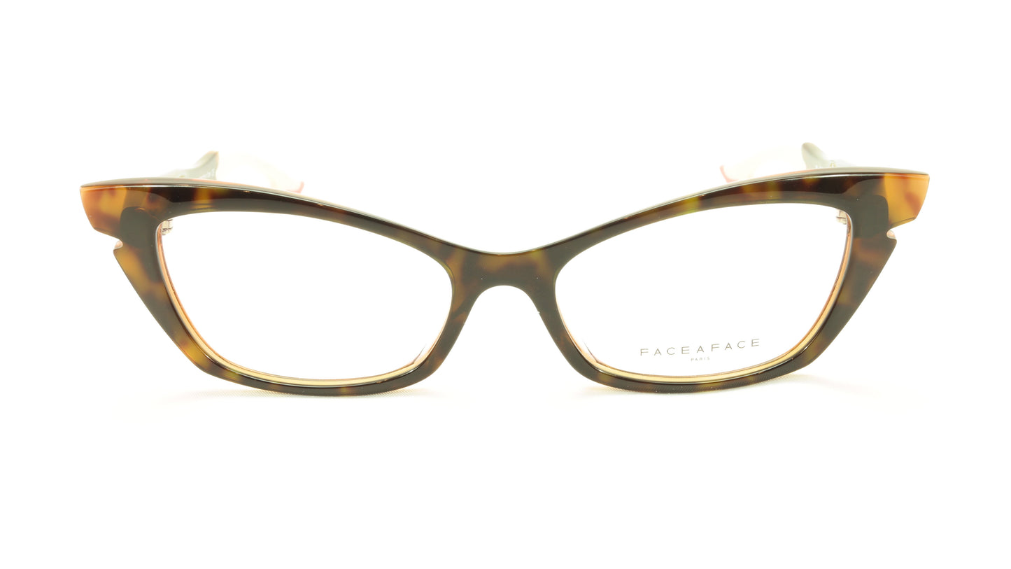 Face A Face Bocca Sixties1 Col 461 Dark Tortoise Pink Eyeglasses Italy - Frame Bay