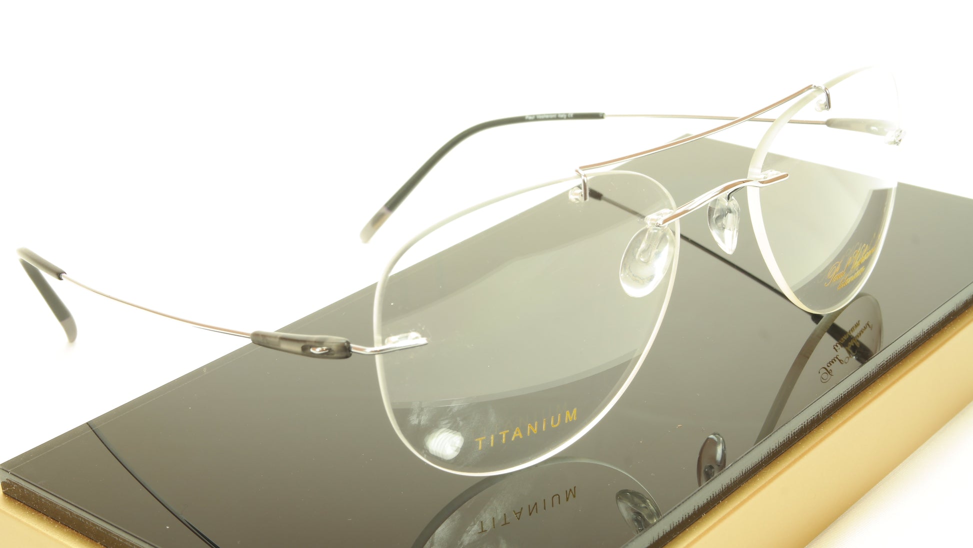 Paul Vosheront VT144 C2 Titanium Silver Eyeglasses Frame Italy Made - Frame Bay