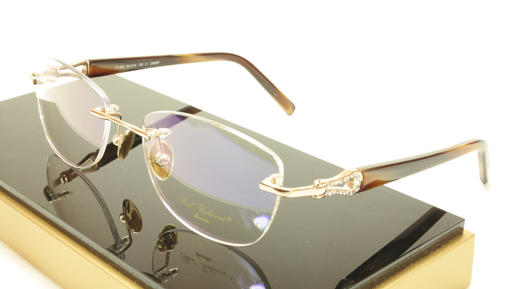 Paul Vosheront PV362 C1 23KT Gold Plated Eyeglasses Frame Italy Made - Frame Bay