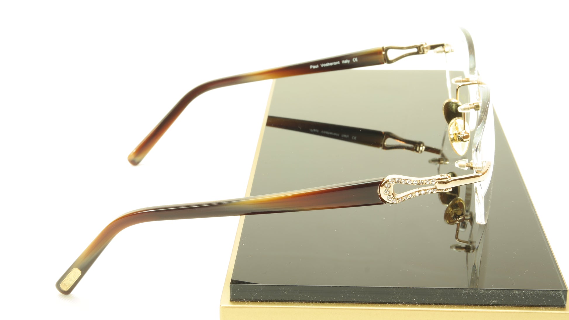 Paul Vosheront PV362 C1 23KT Gold Plated Eyeglasses Frame Italy Made - Frame Bay
