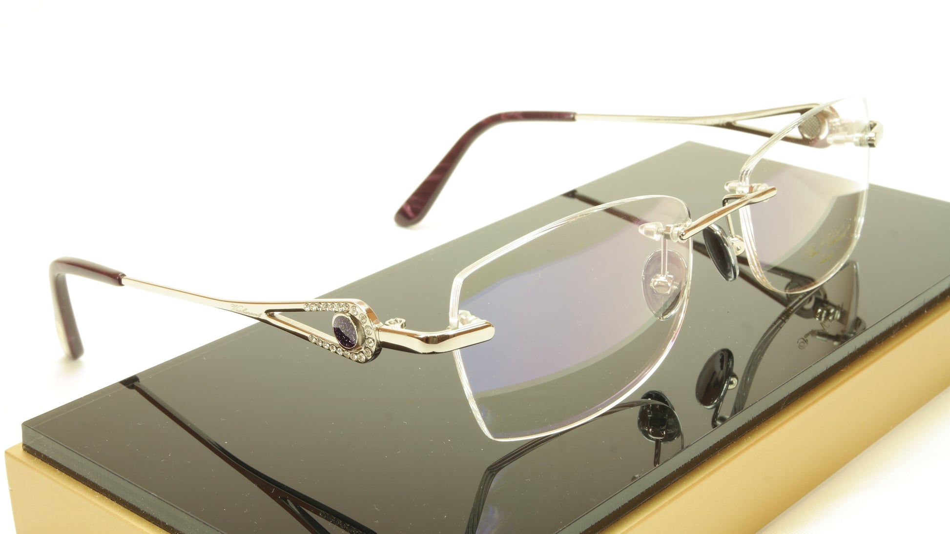 Paul Vosheront PV360 C2 Gold plated Eyeglasses Frame Italy 54-18-135 - Frame Bay