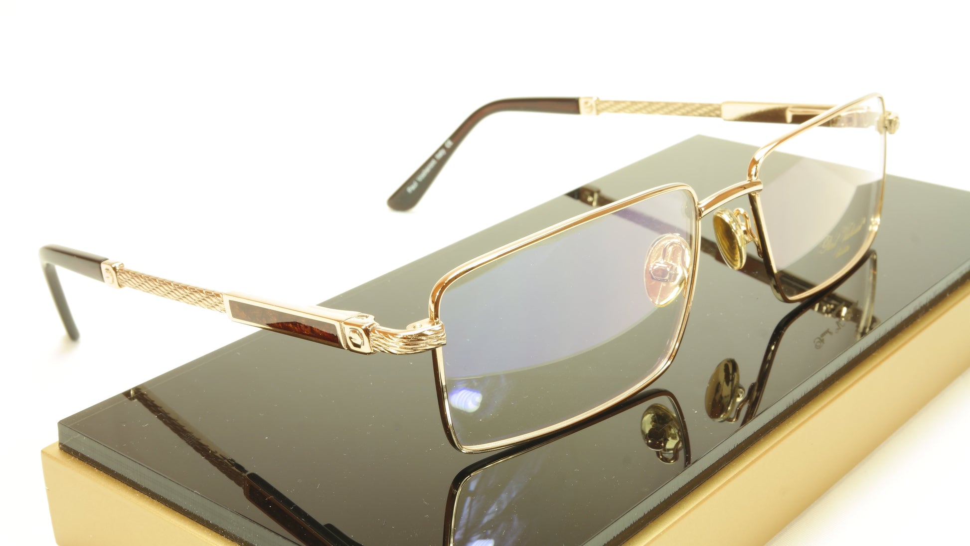 Paul Vosheront PV368 C1 23KT Gold Plated Eyeglasses Frame Italy Made - Frame Bay