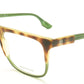 Alexander McQueen Eyeglasses Frame MCQ 0051 G1Q Havana Green Acetate Italy 55-16-145 - Frame Bay