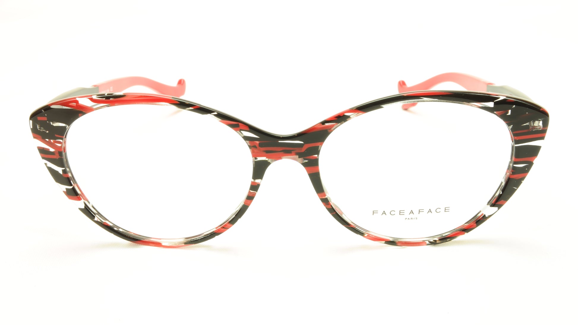 Face A Face Bocca Sexy 3 Col 3024 Transparent / Red / Black Eyeglasses - Frame Bay