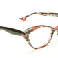 Face A Face Bocca Tatoo 3 Col. 3024 Lines and Red Light Eyeglasses Italy Made - Frame Bay