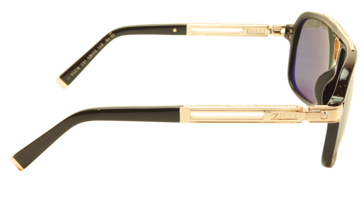 ZILLI Sunglasses Titanium Acetate Polarized France Handmade ZI 65016 C01