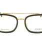 ZILLI Eyeglasses Frame Acetate Titanium Black Gold France Hand Made ZI 60017 C01 - Frame Bay