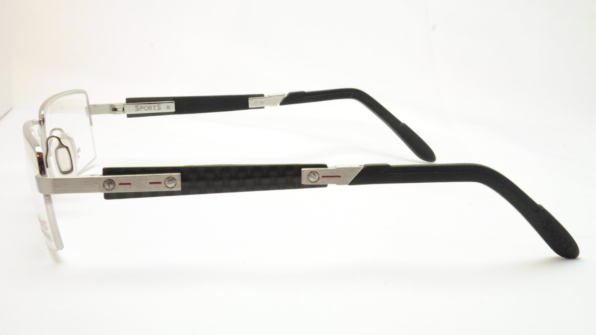 Charriol Eyeglasses Frame SP23003 C3 Sports Carbon Chrome Black France Made - Frame Bay