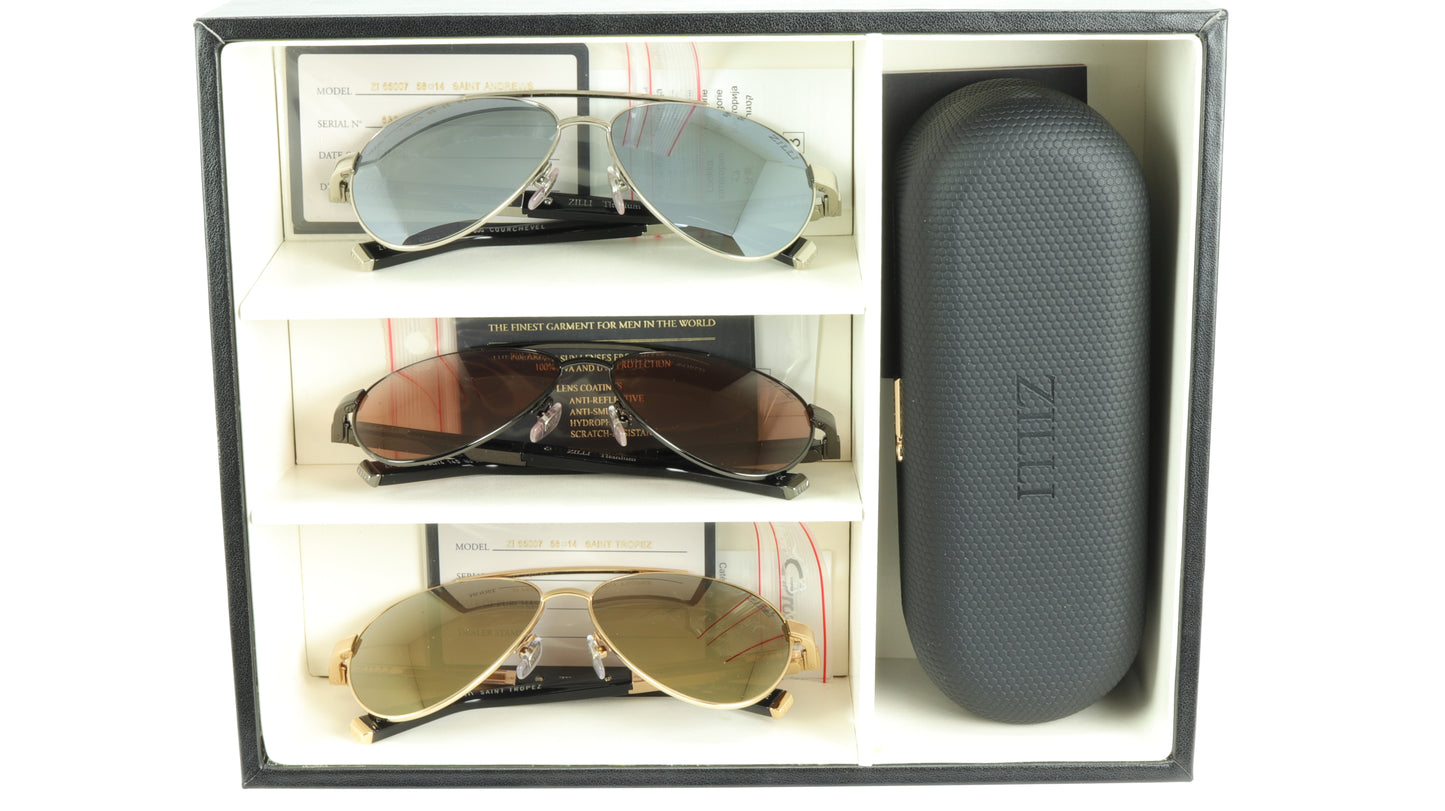 Sport ZILLI Boxset Sunglasses Mountain Courchevel Sea Saint-Tropez Golf Saint-Andrews ZI 65007 - Frame Bay