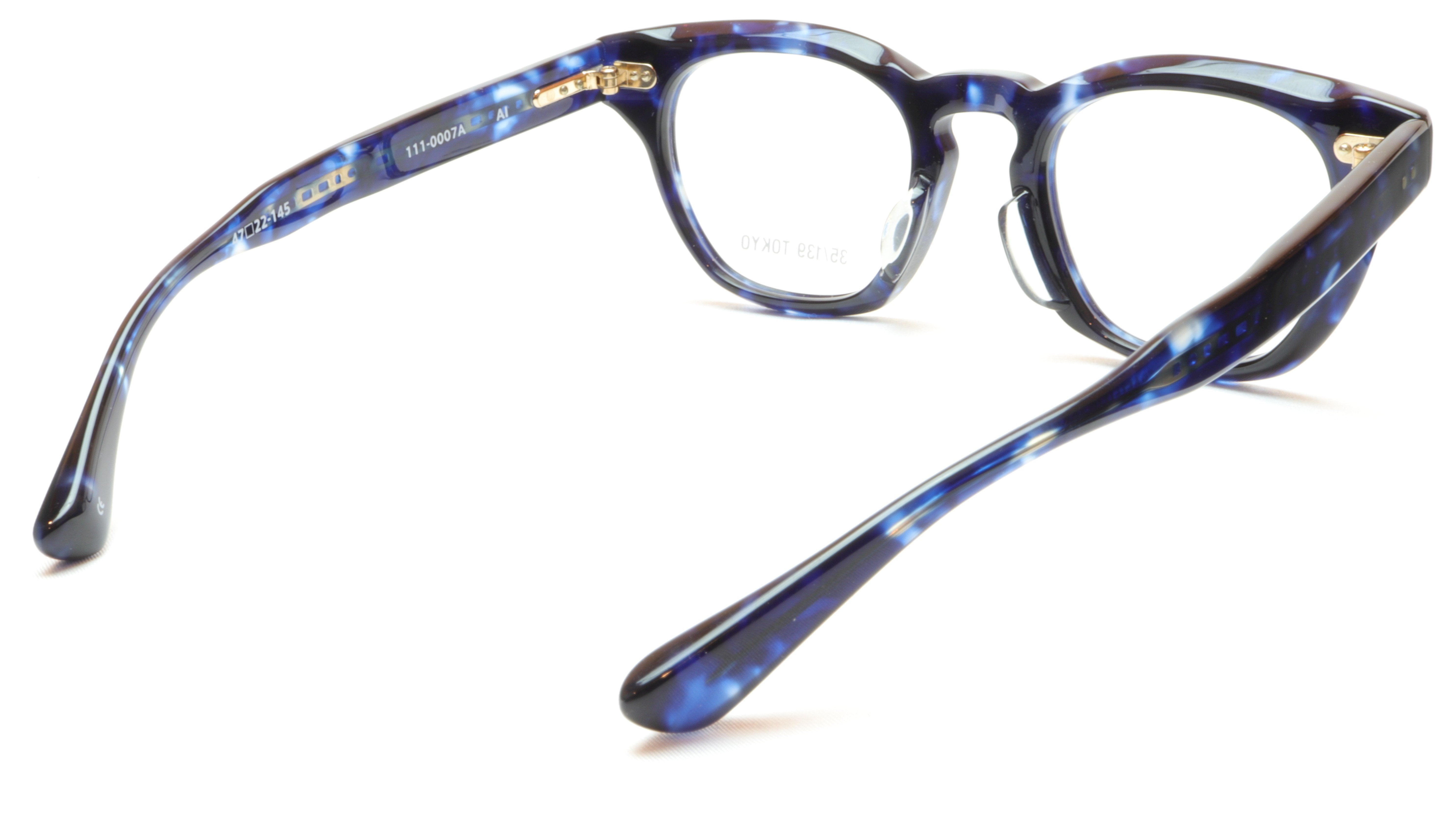 35/139 Tokyo AI 111-0007A Eyeglasses Frame Crystal Blue 47-22-145 