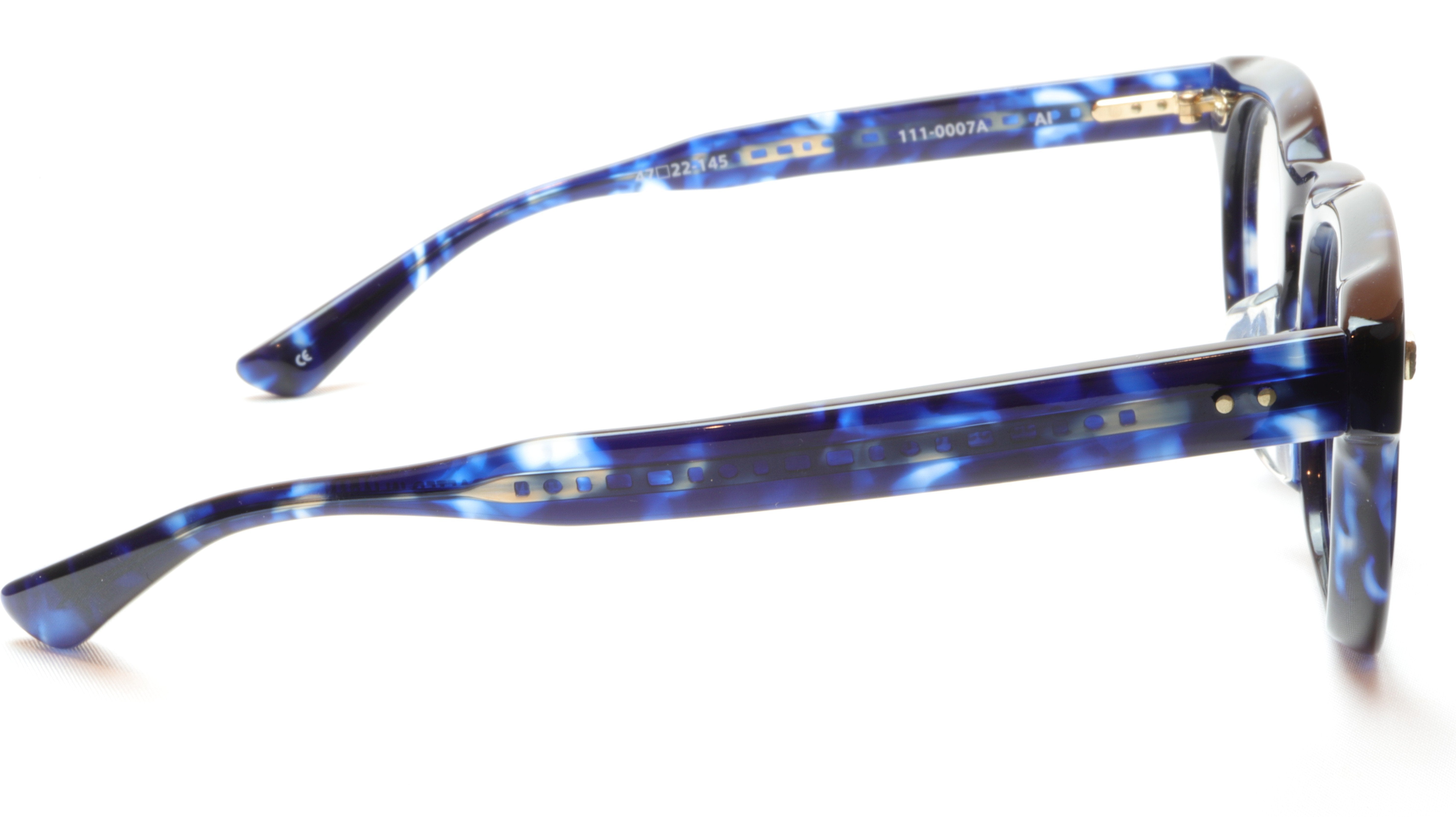 35/139 Tokyo AI 111-0007A Eyeglasses Frame Crystal Blue 47-22-145 Made in  Japan