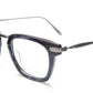 35/139 Tokyo SUMI 107-0006A Eyeglasses Frame Black Crystal Chrome 49-23-145 Japan Made - Frame Bay